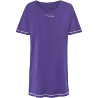 LASCANA Yöpaita violetinsininen / valkoinen