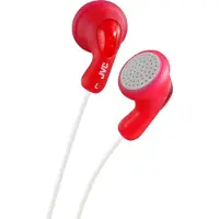 JVC Ha-f14 gumy in-ear headphones wired red