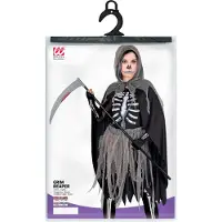 Widmann "GRIM REAPER" (luilla koristeltu mekko, sukkahousut ja hanskat, hupullinen viitta, ketjut)