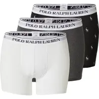 Ralph Lauren for man. 714830300075 Set of 3 boxer shorts black, white, grey, cotton stretch boxer shorts black, white, grey (L), Homewe