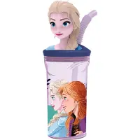 Disney Frozen 2 Juomapullo 3D Figuuri Tumbler 360 ml, Violetti