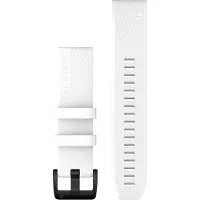 Garmin QUICKFIT 22MM KELLONHIHNAT, VALKOINEN, METALLIOSAT MUSTAA RUOSTUMATONTA TERÄSTÄ (010-12901-01)