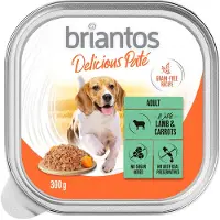 Briantos 27x300g Delicious Paté lammas & porkkana koiran märkäruoka