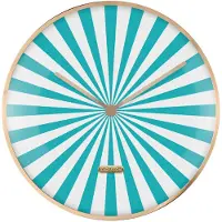 Karlsson seinäkello Candy Swirl Dome turquoise blue & white KA6007BL