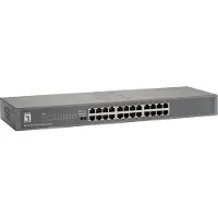 Level One FSW-2450, Hallitsematon, Fast Ethernet (10/100), Täysin kaksipuolinen, Telineasennus