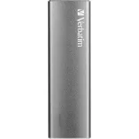 Verbatim 480GB Vx500, ulkoinen SSD-levy, 3.2 Gen2 USB-C, 500/440 MB/s, harmaa
