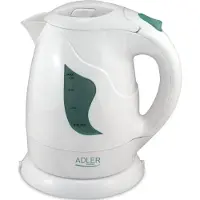 Adler AD 08 w vedenkeitin 1 L 850 W Valkoinen