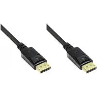 Alcasa electronik DisplayPort/DisplayPort cable, 5 m Black