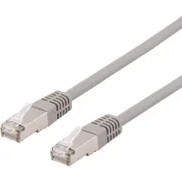 Deltaco patch cable - 30 cm - grey - Harmaa - 0.3m
