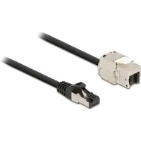 DeLOCK 87027, Tasainen, Musta, RJ-45, RJ-45, Naaras, Uros