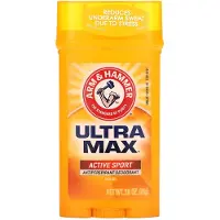 Arm & Hammer Ultra Max Invisible Solid Wide Stick Antiperspirant Deodorant Active Sport 2,6 unssia