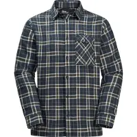 Jack Wolfskin Men's Morgenluft Shirt Night Blue 41 Pitkähihaiset kauluspaidat S