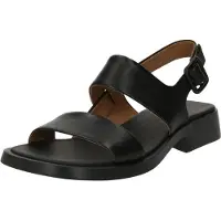 Camper for woman. K201486-005 Dana leather sandals black (41), Flat, Buckle, Casual