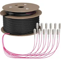 Efbe-Schott Elektronik O8341S130OM4, 130 m, U-DQ(ZN) BH, OM4, 12x SC, 12x SC