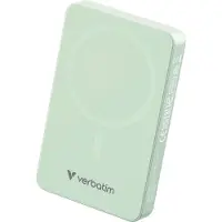 Verbatim 10 000mAh Charge 'n' Go Essentials, varavirtalähde, Magsafe, USB-C PD 20W, vihreä