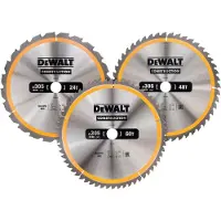DeWalt DT1964-QZ Rakennussahanterä 3 Pack 305 x 30mm x 24T/48T/60T