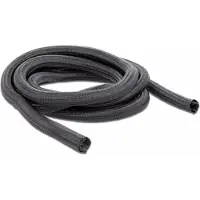 DeLOCK – Braided Sleeve self-closing 2 m x 19 mm black (18855)