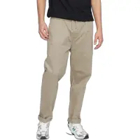 Revolution Loose Trousers With Vintage Wash And Elastic Waist - Khaki green - XL