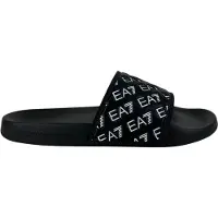 Emporio Armani unisex. 7X000109_AF15125 Flip Flops All Over Logo black (39), Flat, None, Casual, Beachwear