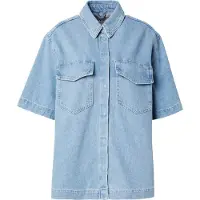 ONLY Onlsophie Oversize S/S Dnm Shirt - Blue - XS