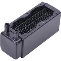 Alphacool NexXxoS XT45 Full Copper 40mm Dual Radiator -jäähdytin, musta