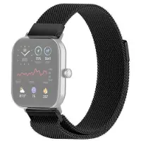 SKALO Milanese Loop to Amazfit Bip/Bip U/Bip U Pro/Bip S - Musta