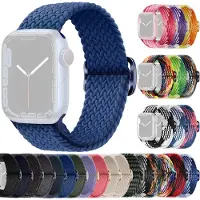 SKALO Punottu -ranneke Apple Watch Series 4-6 40mm - Sininen