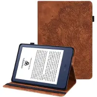 SKALO Google Pixel Tablet Mandala Suojakotelo - Ruskea