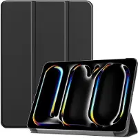 SKALO iPad Pro 13 (2024) Trifold Suojakotelo - Musta