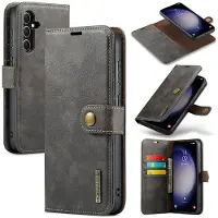 DG Ming Samsung S24 FE 2-in-1 magneetti lompakkokotelo - Harmaa