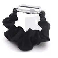 SKALO Scrunchie-ranneke Apple Watch SE 44mm - Musta