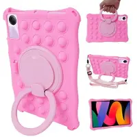 SKALO Xiaomi Redmi Pad SE Shock Resistant Armor Popit Silicone Kuori - Pinkki