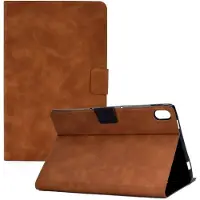 SKALO iPad 10.9 (2022) PU-nahkainen Lompakkokotelo - Ruskea