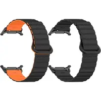 SKALO TPU-magneettiranneke Samsung Watch Ultra 47mm - Musta
