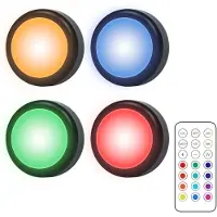 INF LED-kohdevalot 4 kpl 13 värillä, himmentimellä ja kaukosäätimellä