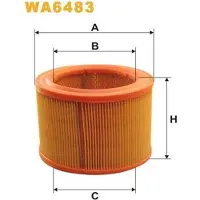 WIX FILTERS Ilmansuodatin WA6483