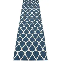 Pappelina , Otis matto 70x320 cm ocean blue / vanilla