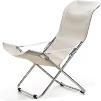 Fiam , Fiesta lepotuoli white/grey alumiini
