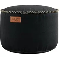SACKit Canvas-puffi musta