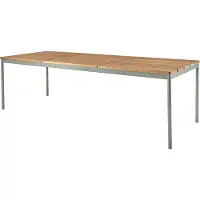 Brafab Nox ruokapöytä 90x238 cm Bambu/Dusty Green
