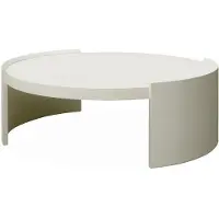 Artwood Pyöreä sohvapöytä Oakland Ø 100 cm Ivory Mist