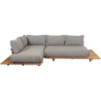 Cane-Line Sticks kulmasohva Teak/light brown