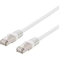 Deltaco – S/FTP Cat6 laitekaapeli, delta-cert, LSZH, 0,5m, valkoinen (SFTP-60VH)