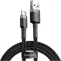 Baseus Cafule Double Fast USB-C kaapeli 2A 2m - musta