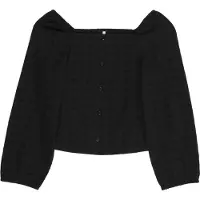 Kids Only Kogpilea 3/4 Emb Anglaise Shirt Wvn - Black - 152