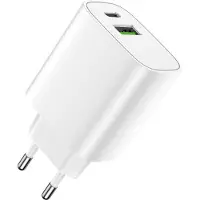 Forever 20W USB-C PD & QC Wall Charger White