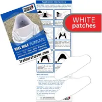 Trainer Heel Hole Preventer White Kenkien tarvikkeet One Size