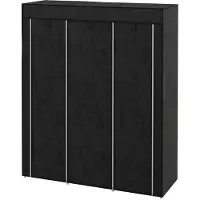 Aosom Kangaskaappi Homcom 125x43x162,5cm, musta väri