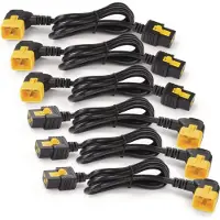 APC POWER CORD KIT (6 EA), LOCKING, C19 TO C20 (90 DEGREE), 1.8M (AP8716R)