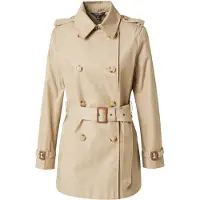 Lauren Apparel for woman. 297967126002 Beige cotton blend crossover trench coat (XL), Casual, Classic